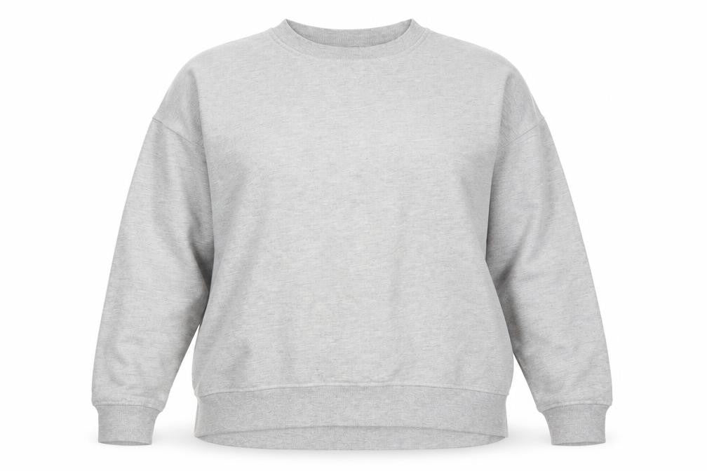 Fabric Womens Grey   Pullover Sweatshirt Size 14
