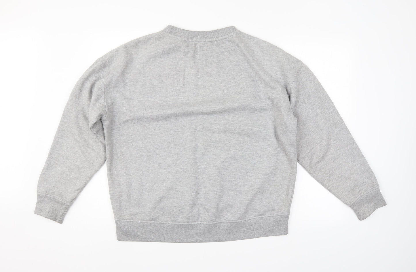 Fabric Womens Grey   Pullover Sweatshirt Size 14