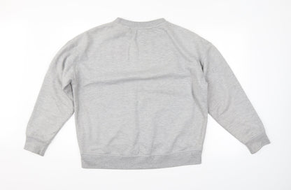 Fabric Womens Grey   Pullover Sweatshirt Size 14