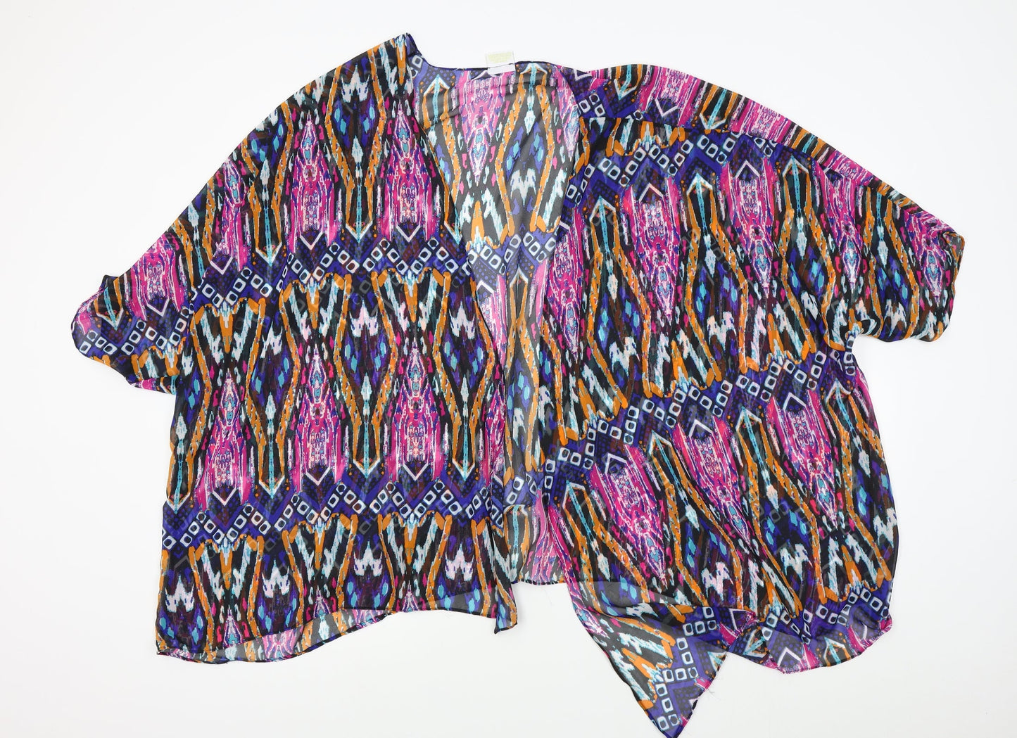 bahimi Womens Purple Fair Isle  Shrug Jumper Size S
