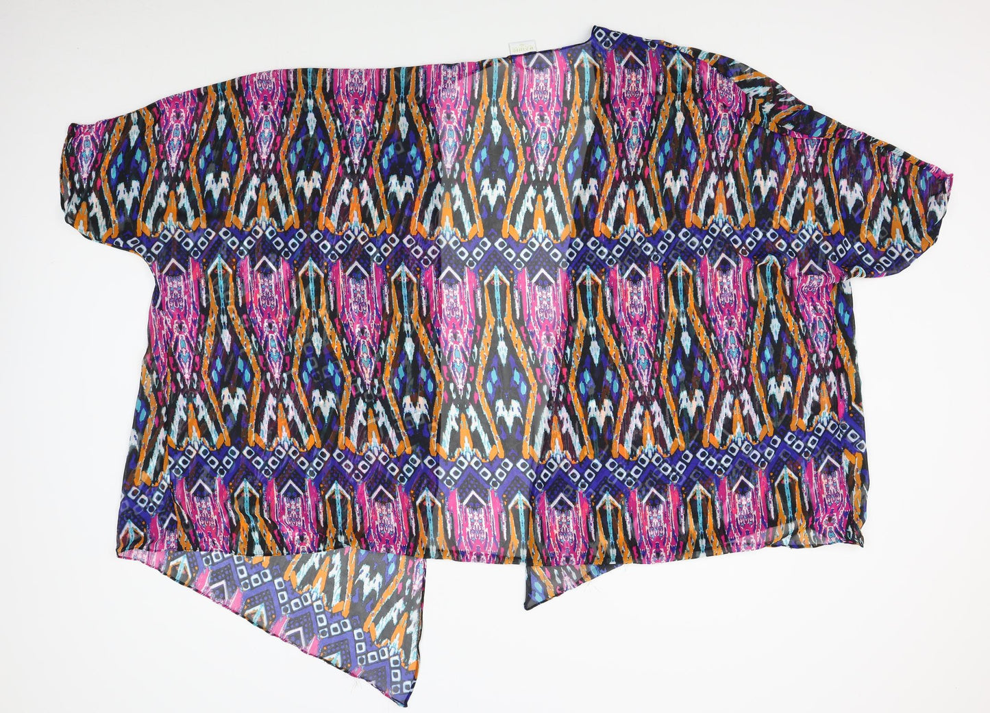 bahimi Womens Purple Fair Isle  Shrug Jumper Size S