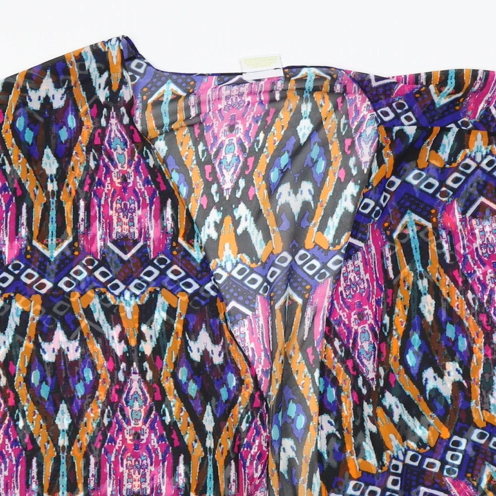 bahimi Womens Purple Fair Isle  Shrug Jumper Size S