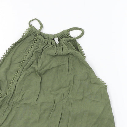 H&M Womens Green   Basic Tank Size 6
