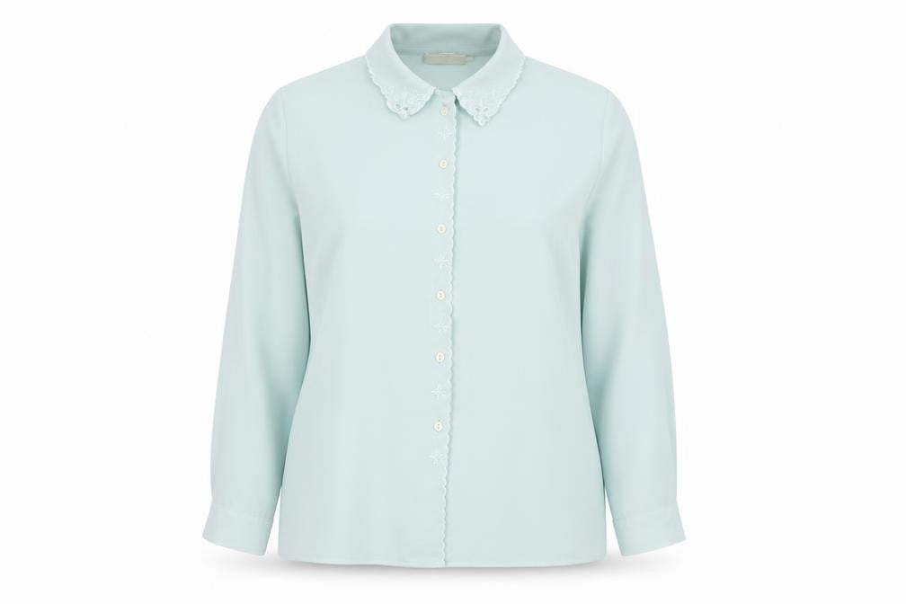 EWM Womens Green   Basic Button-Up Size 18