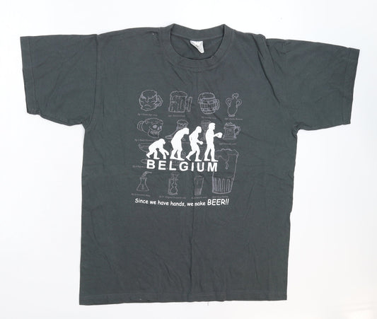 BC Collection Mens Grey    T-Shirt Size S