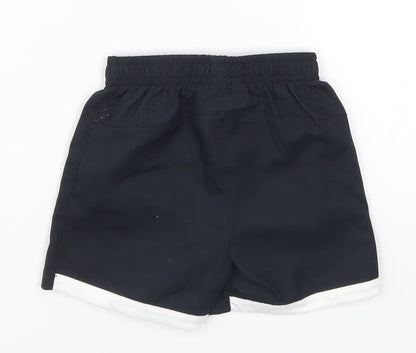 Back view of Umbro boys’ black cropped trousers, size 3-6, months