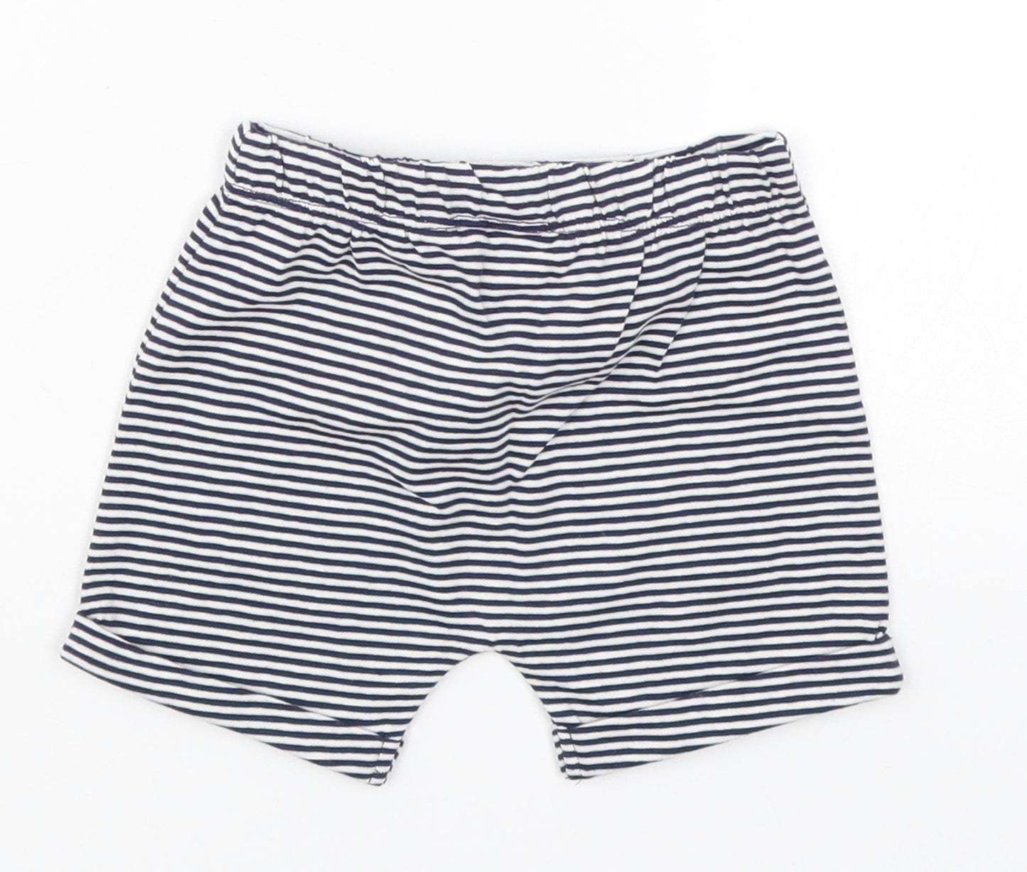 TU Baby Blue Striped  Cropped Trousers Size 3-6 Months
