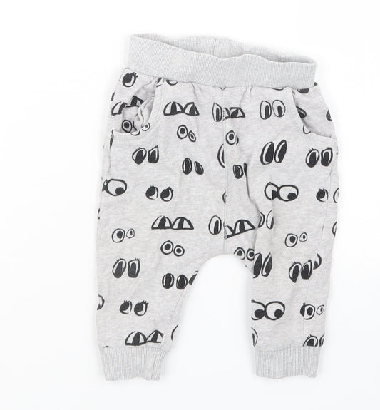 NEXT Baby Grey   Jogger Trousers Size 6-9 Months