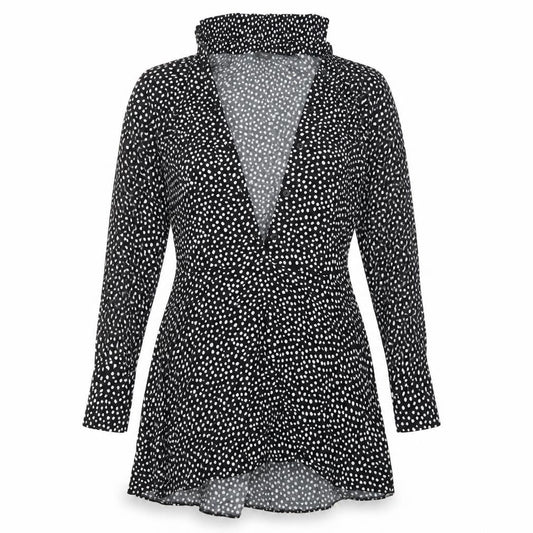 Primark Womens Black Polka Dot  T-Shirt Dress  Size 8