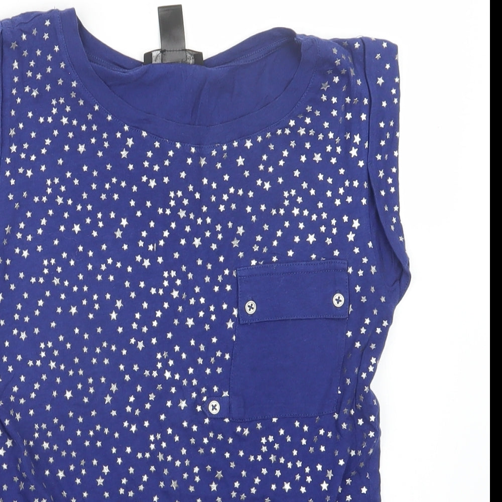 Mango Womens Blue   Basic T-Shirt Size S