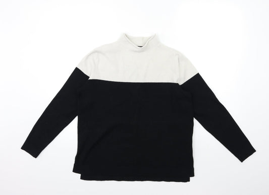 Marks and Spencer Womens Black  Knit Pullover Jumper Size 12