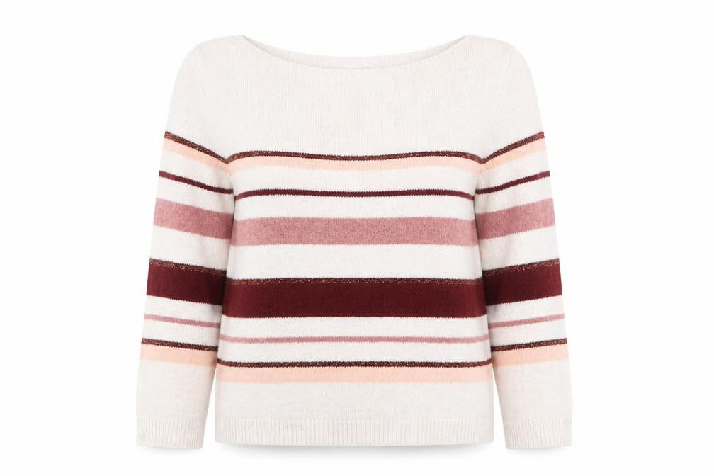 Peacocks Womens Multicoloured Striped  Pullover Jumper Size M