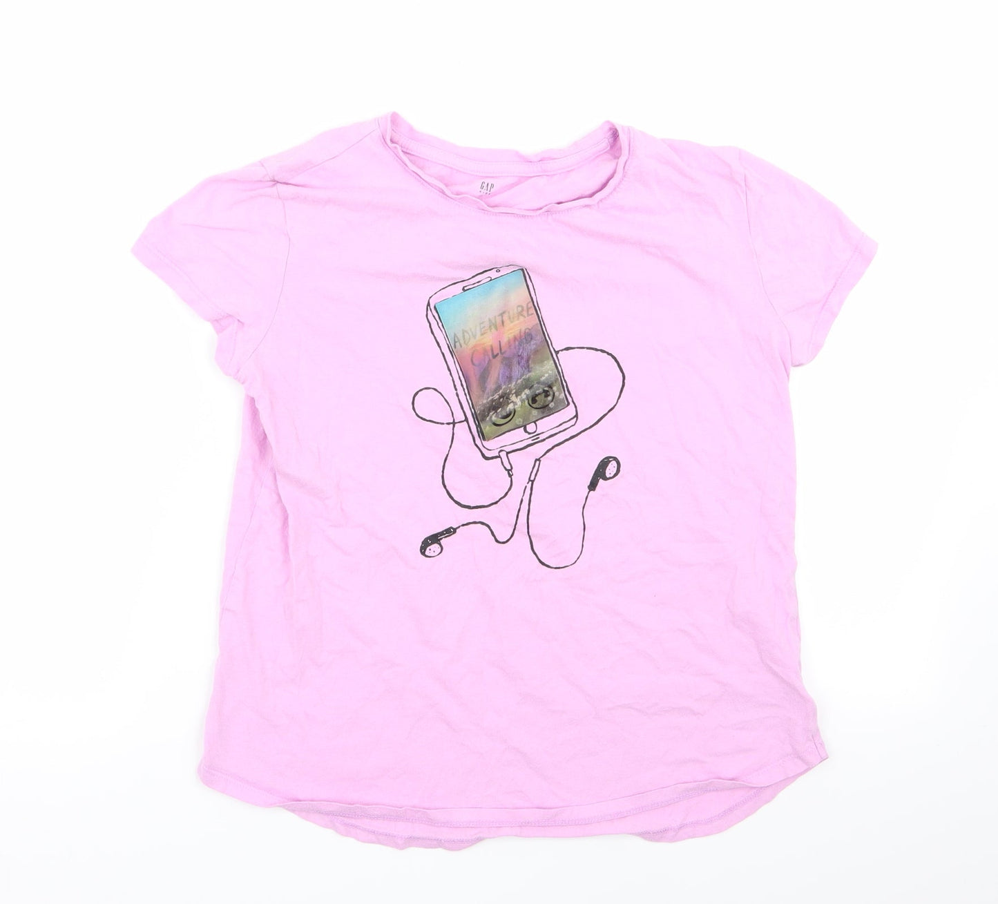 Gap Girls Pink   Basic T-Shirt Size 2XL