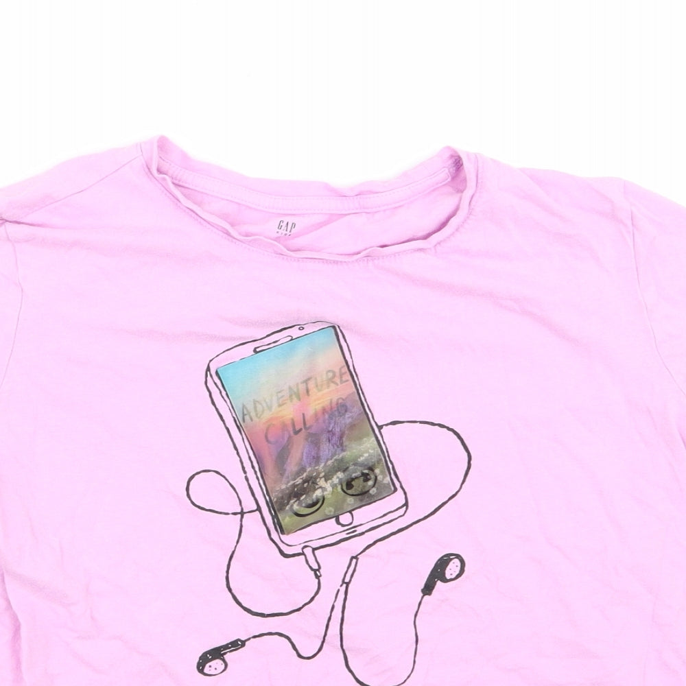 Gap Girls Pink   Basic T-Shirt Size 2XL