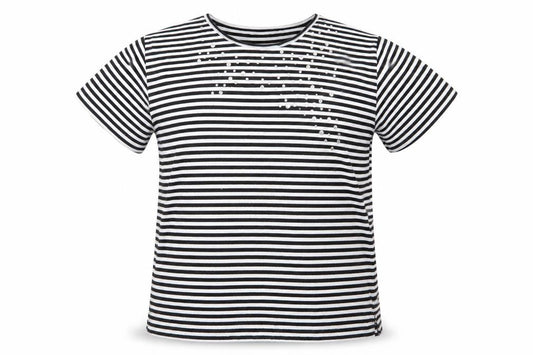 donna lewis Womens Multicoloured Striped  Basic T-Shirt Size XL