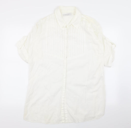 Nougat Womens White   Basic Button-Up Size 4