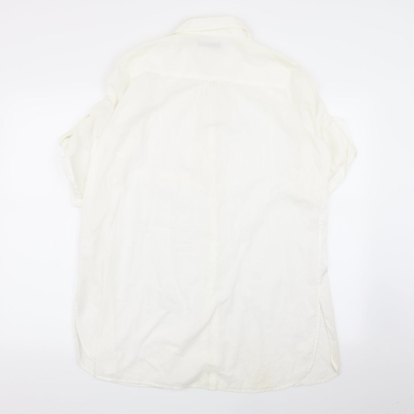 Nougat Womens White   Basic Button-Up Size 4