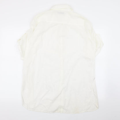 Nougat Womens White   Basic Button-Up Size 4