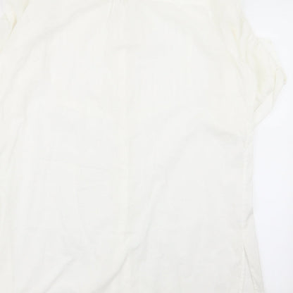 Nougat Womens White   Basic Button-Up Size 4