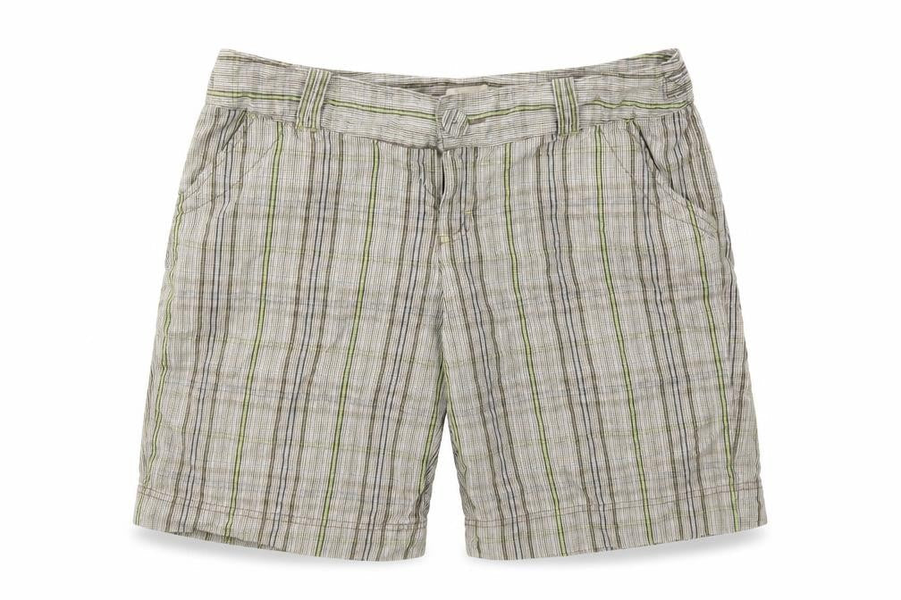 Mossimo Womens Brown Check  Cut-Off Shorts Size 32 in