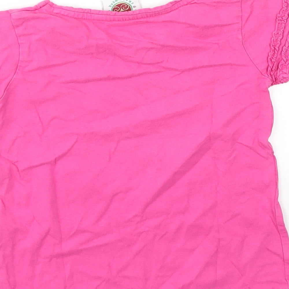 Traditional Craft Girls Pink   Basic T-Shirt Size 5-6 Years