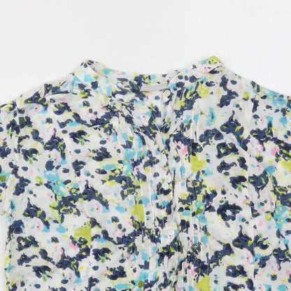 Preloved EAST  Womens Multicoloured Floral  Basic T-Shirt Size 14 - Detail
