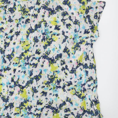Preloved EAST  Womens Multicoloured Floral  Basic T-Shirt Size 14 - Label
