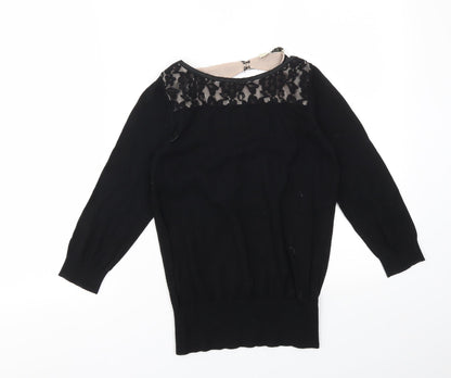 Oasis Womens Black   Basic T-Shirt Size S