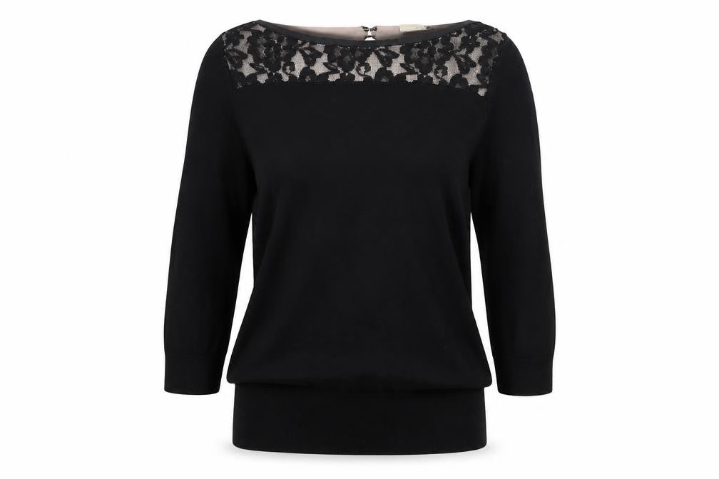 Oasis Womens Black   Basic T-Shirt Size S
