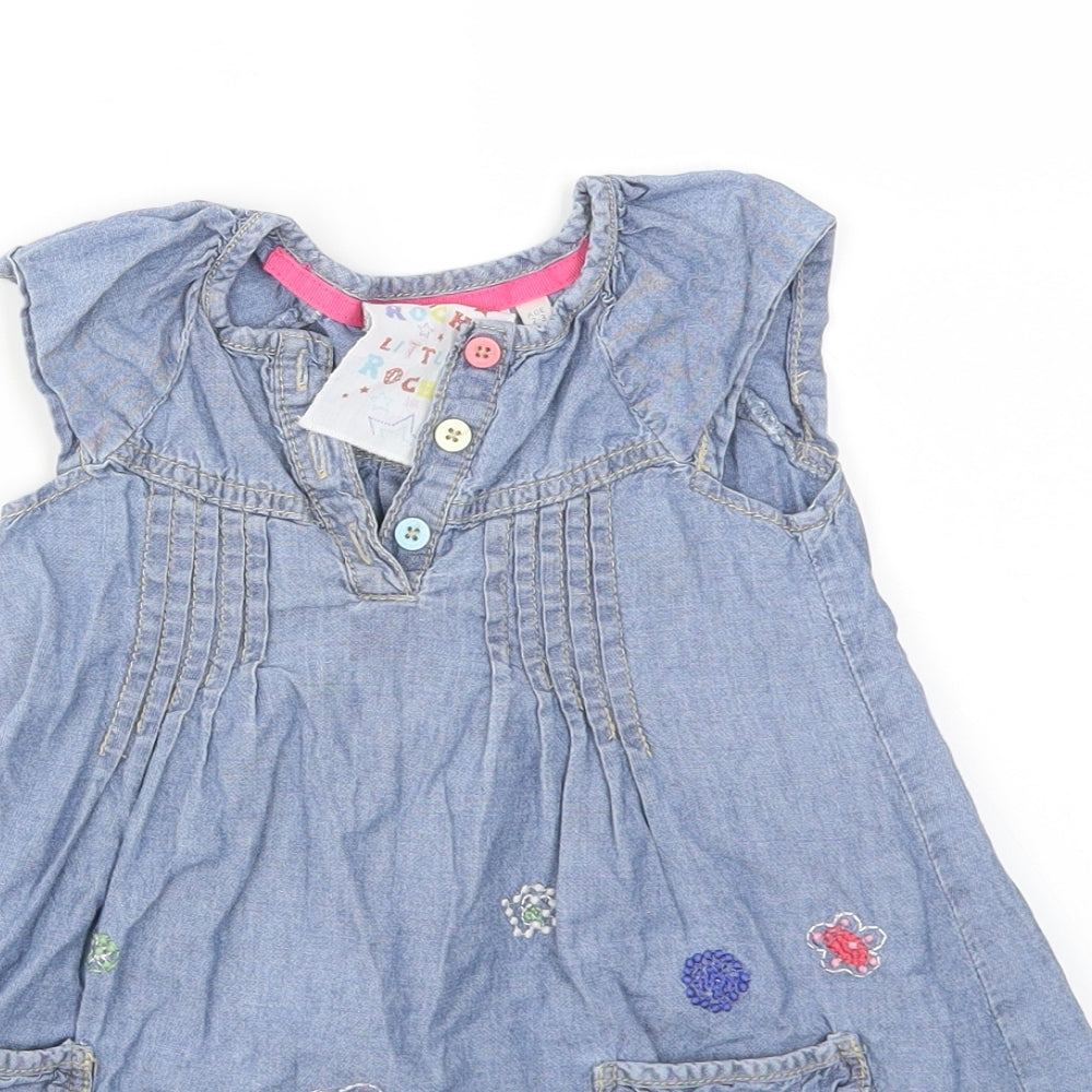 Debenhams Girls Blue   Fit & Flare  Size 2-3 Years