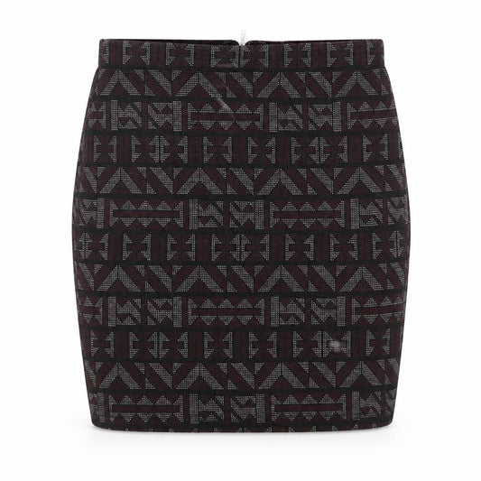 New Look Womens Multicoloured Argyle/Diamond  A-Line Skirt Size 10  - stretch waistband