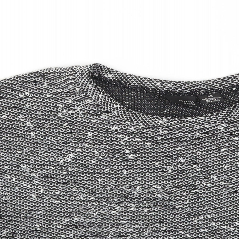 Sparkle & Fade Womens Black   Cropped T-Shirt Size XS