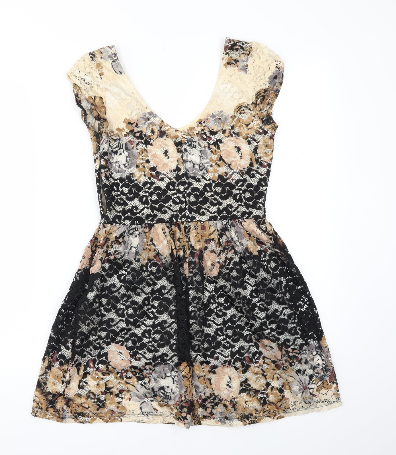 Topshop Womens Multicoloured   Fit & Flare  Size 6