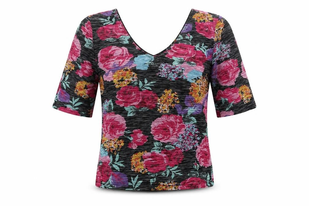Atmosphere Womens Multicoloured Floral  Basic T-Shirt Size 12