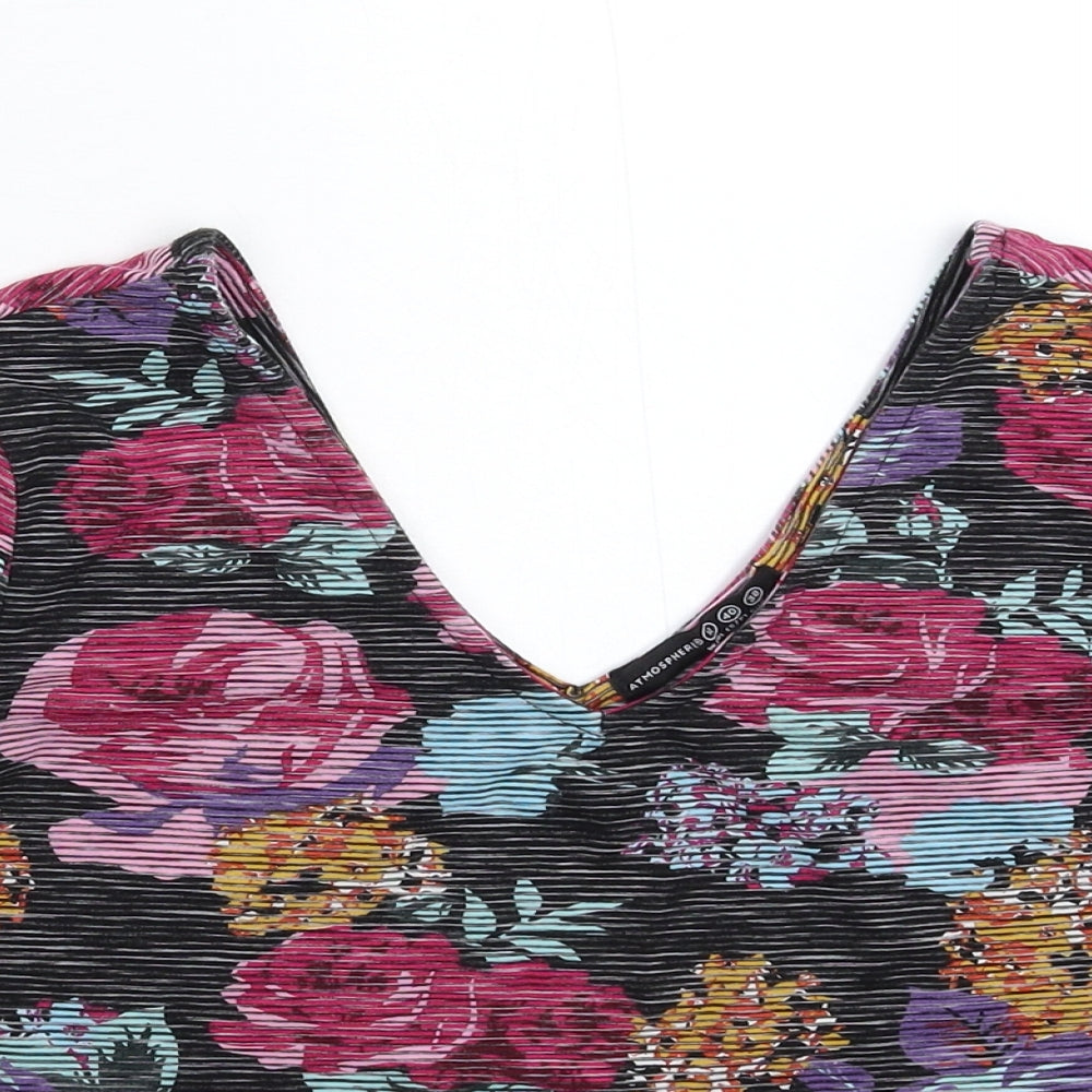 Atmosphere Womens Multicoloured Floral  Basic T-Shirt Size 12