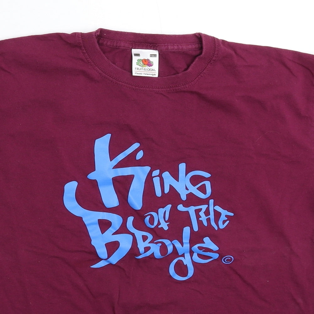 Fruit of the Loom Boys Brown   Basic T-Shirt Size 12-13 Years