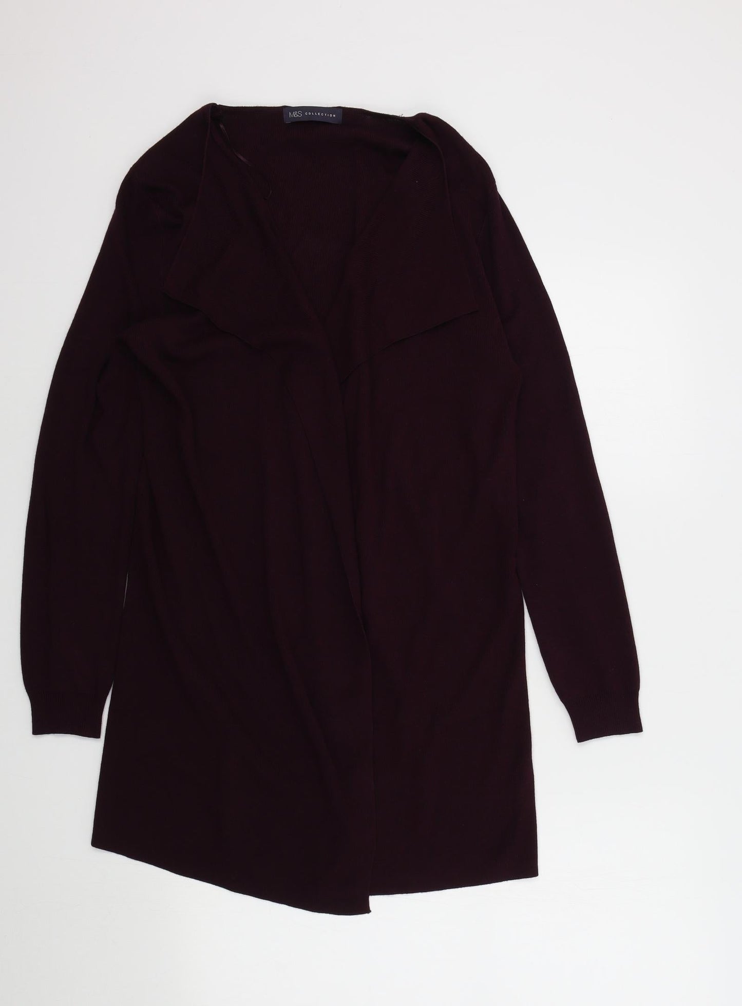 M&S Womens Purple   Cardigan Jumper Size M