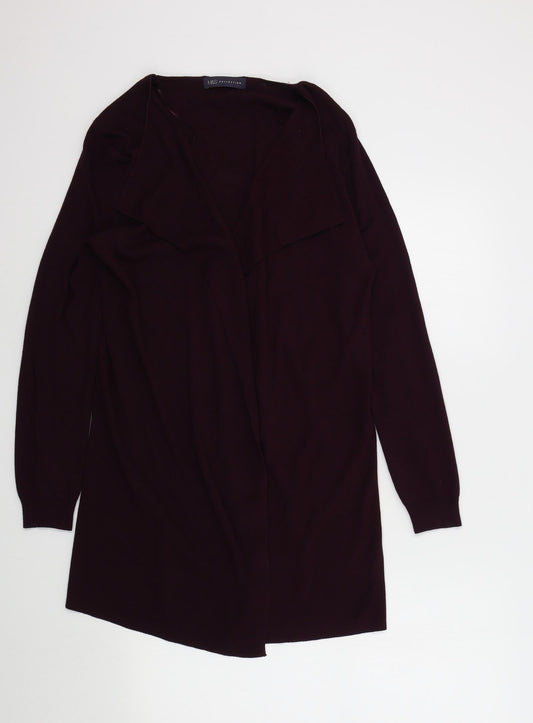 M&S Womens Purple   Cardigan Jumper Size M