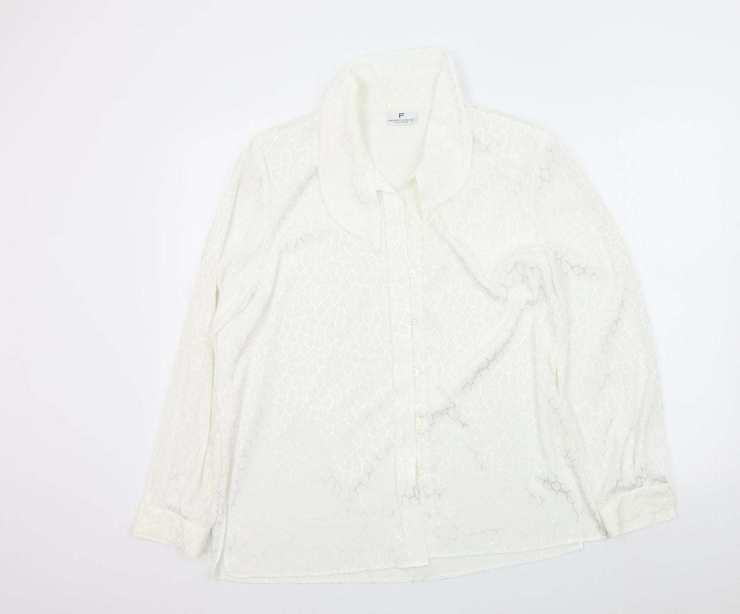 frankenwalder Womens White   Basic Button-Up Size 42