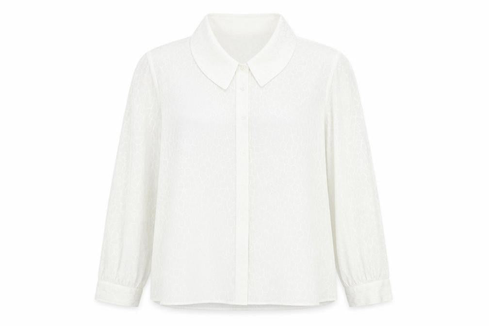 frankenwalder Womens White   Basic Button-Up Size 42