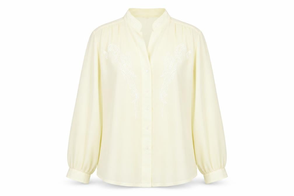 bellino Womens Beige Colourblock  Basic Button-Up Size 12