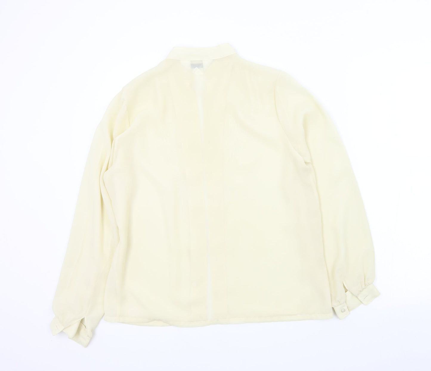 bellino Womens Beige Colourblock  Basic Button-Up Size 12