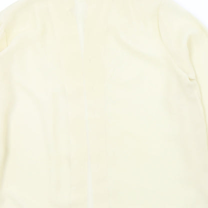 bellino Womens Beige Colourblock  Basic Button-Up Size 12