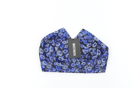 Misstruth Womens Blue Geometric  Basic T-Shirt Size 8