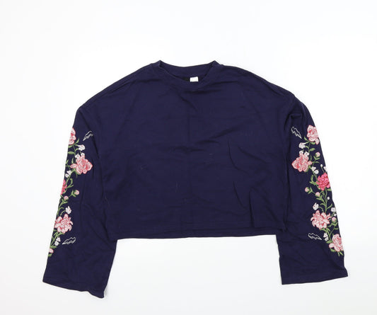 H&M Womens Blue   Pullover Jumper Size S