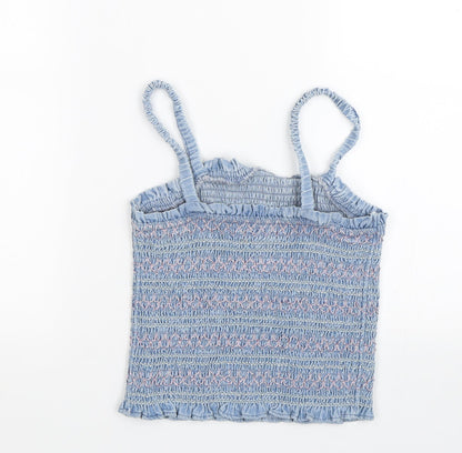 Back view of Marks & Spencer girls’ black basic tank, size 10-11, years