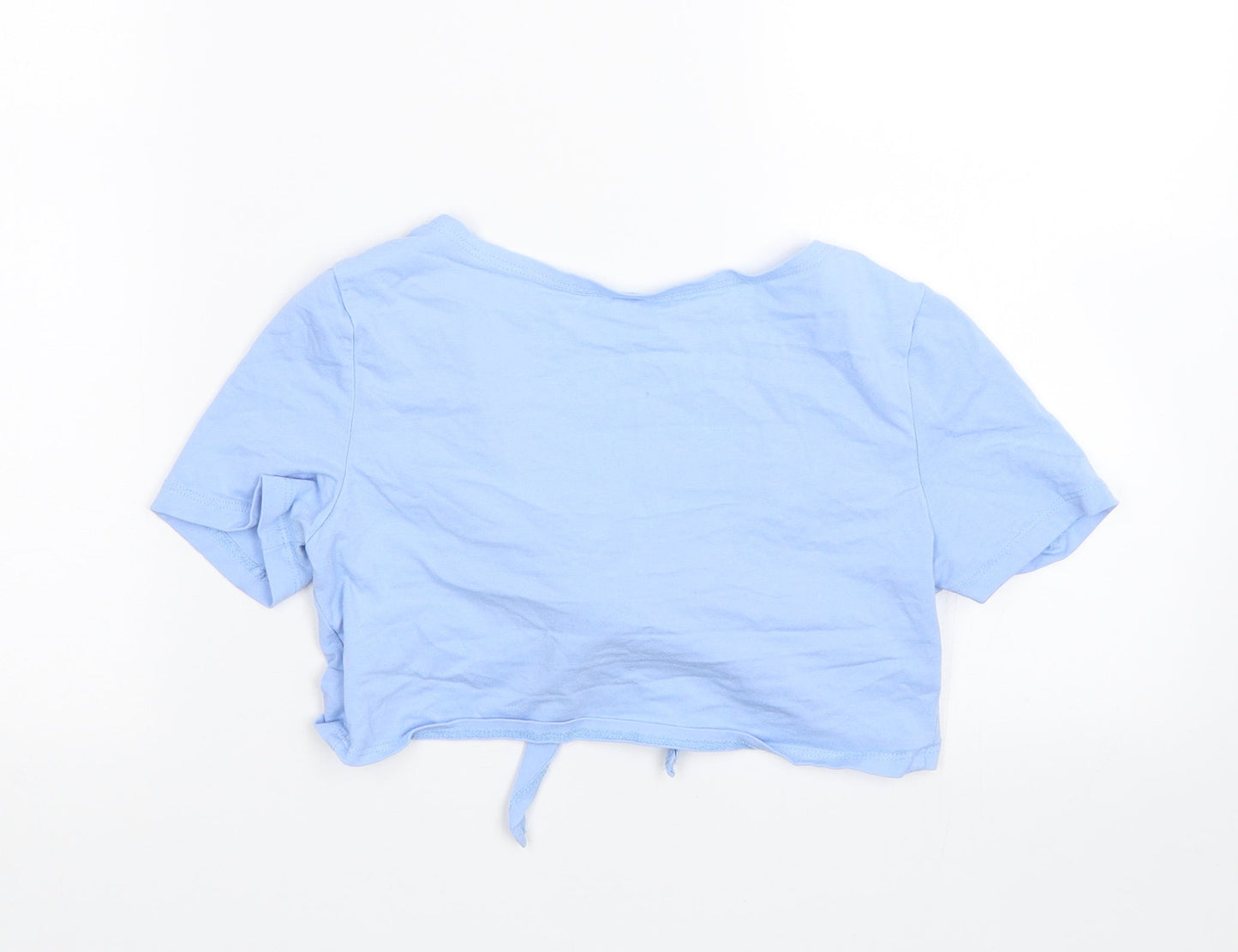 Shien Womens Blue   Cropped T-Shirt Size S