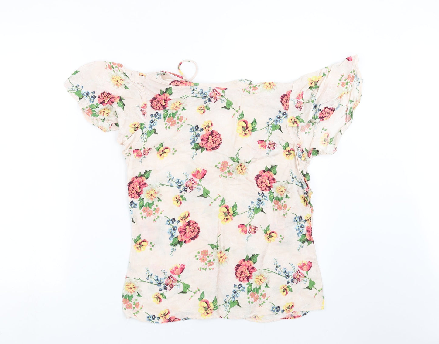 NEXT Womens Pink Floral  Basic Blouse Size 8