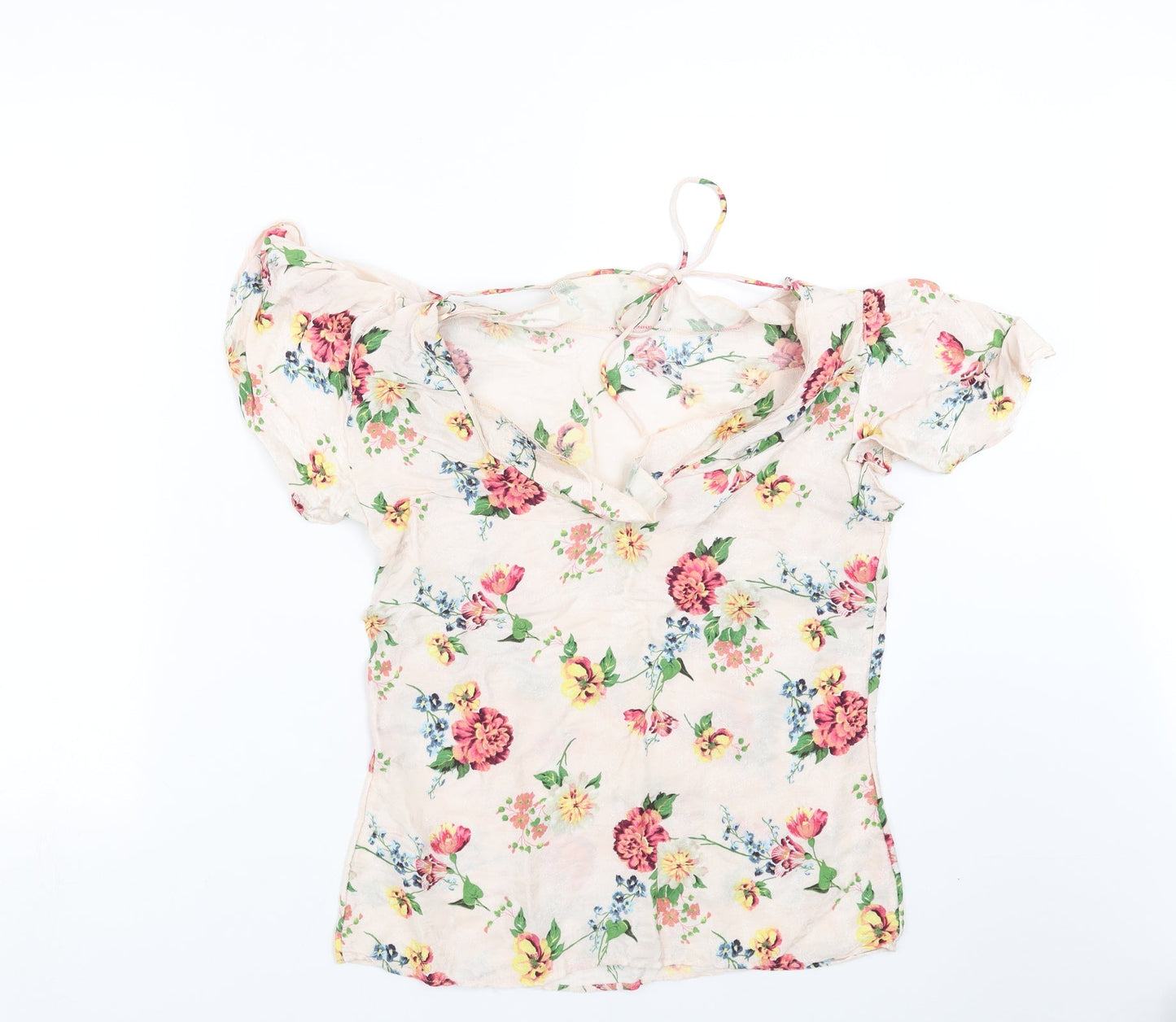 NEXT Womens Pink Floral  Basic Blouse Size 8