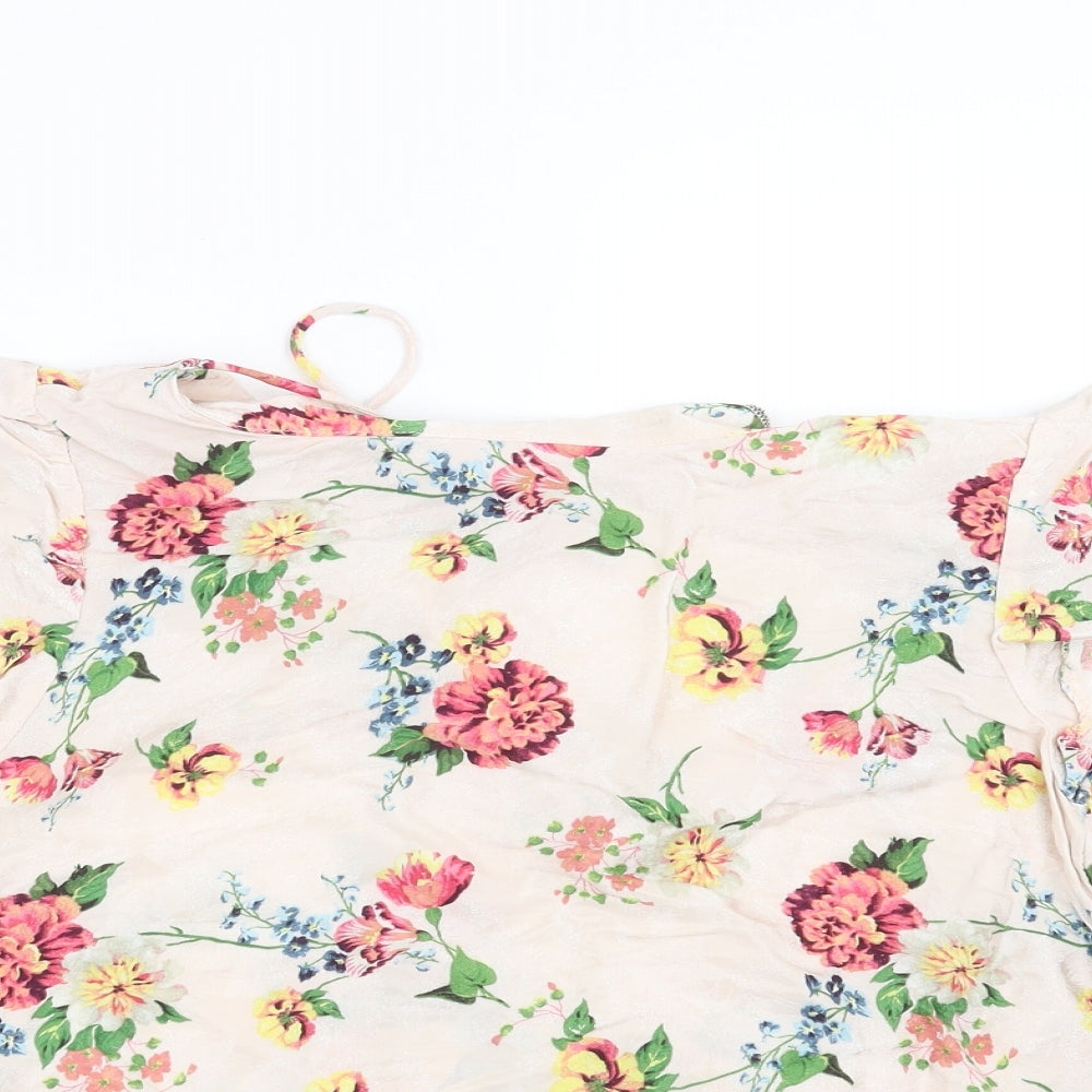 NEXT Womens Pink Floral  Basic Blouse Size 8